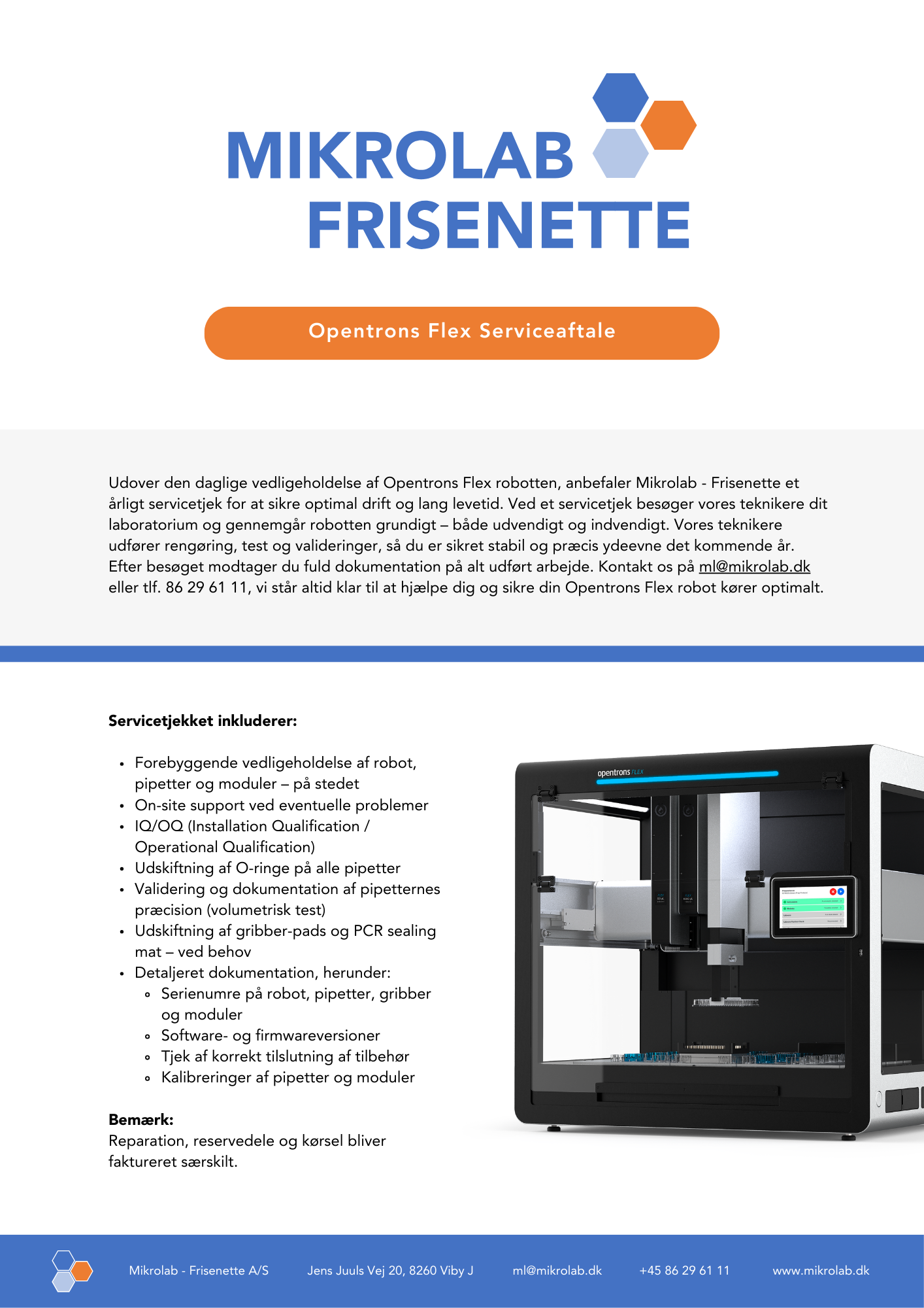 

Opentrons Flex service flyer


